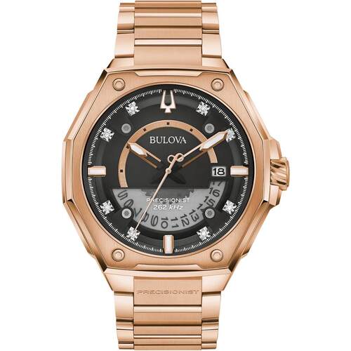 美国代购BULOVA/宝路华男士欧美腕表日历显示高振频机芯