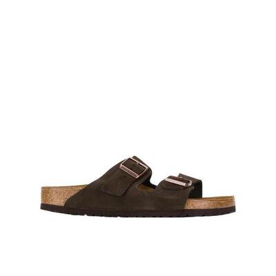 海外代购Birkenstock男士沙滩鞋平底双扣带夏季日常休闲出行