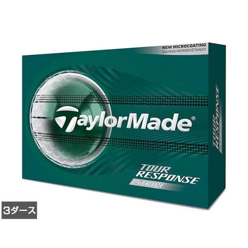 日本代购Taylormade高尔夫球巡回赛响应击球反馈微涂层条纹