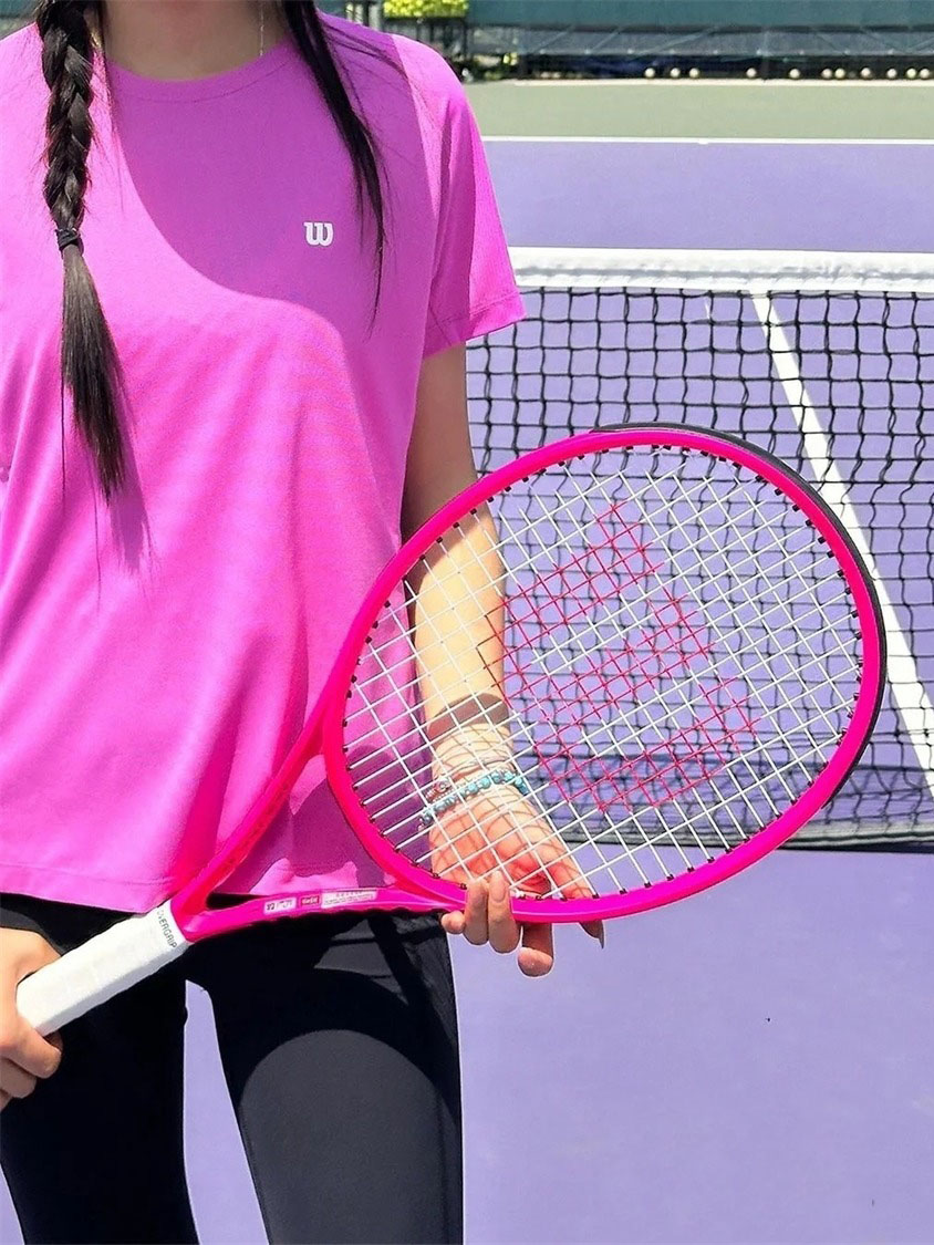 Wilson霓虹粉巴黎限定网球拍