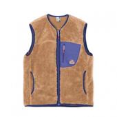 代购 保暖背心 CHUMS女士抓绒背心防风保暖透气抓绒衣无领拉链款