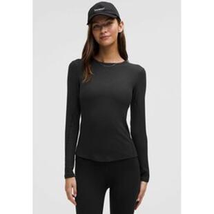 lululemon 舒適彈力訓練健身休閑上衣 修身 露露樂蒙女運動T恤長袖
