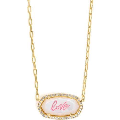 代购Kendra Scott女士项链时尚优雅精致闪耀金色链条贝壳石