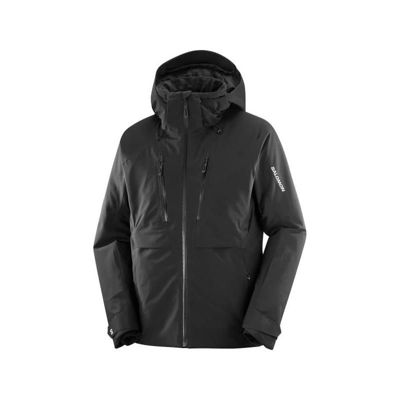 代购SALOMON萨洛蒙男士冲锋衣防水防风保暖户外夹克连帽长袖滑雪