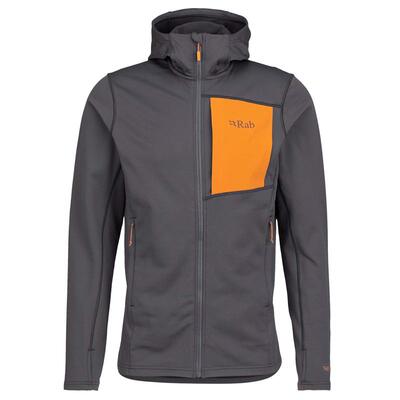 代购Rab男士抓绒衣速干保暖弹性软壳衣连帽长袖户外夹克