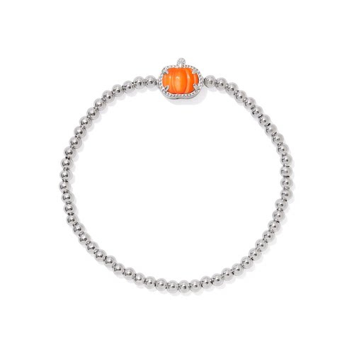 代购Kendra Scott女士手链可爱精致时尚节日风格橙色珍珠母