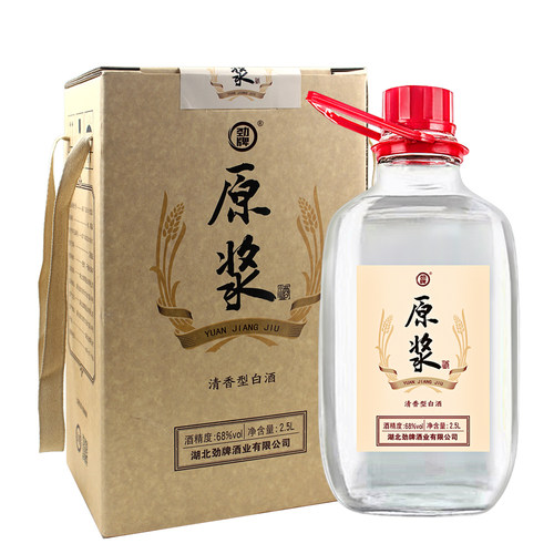 劲牌卖店68度玻璃瓶桶装原浆酒