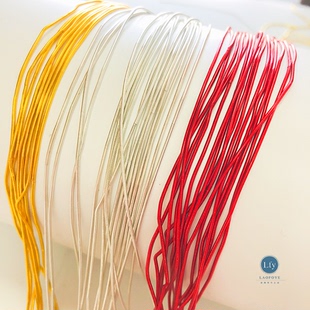 法式刺绣印度丝绣线 0.8mm软丝高亮 进口印度丝  胸章布贴金属丝