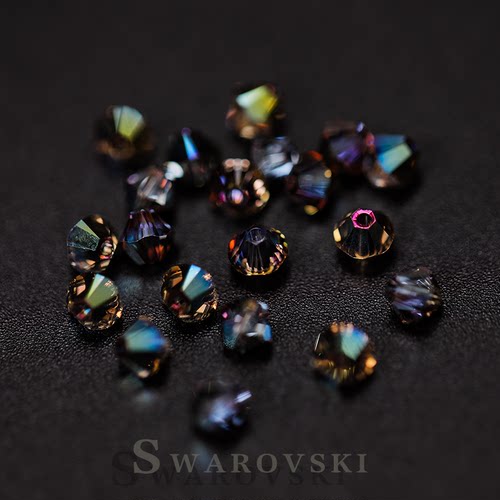 施华洛世奇菱形水晶法式刺绣