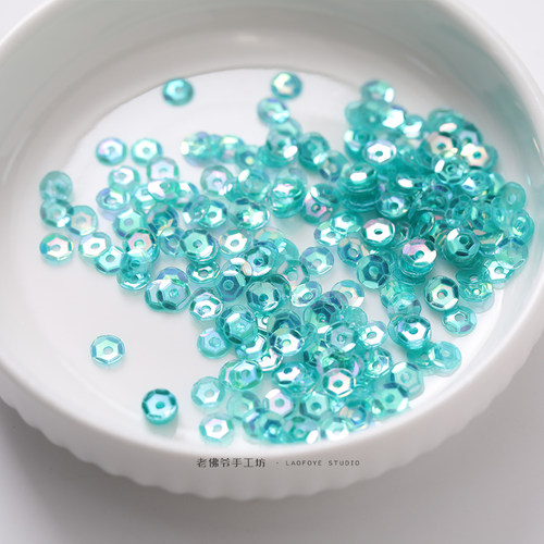 法式刺绣透明炫彩系列凹片