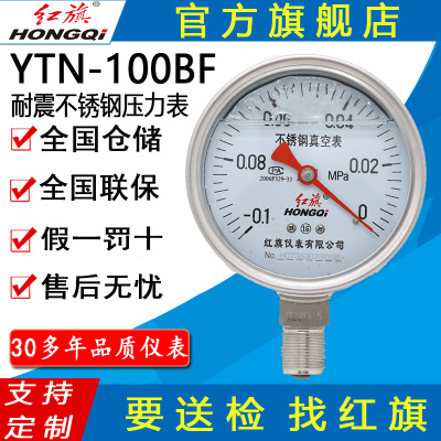 德国日本进口技术红旗牌仪表YTN-100BF耐震耐酸碱防腐蚀耐高温 全
