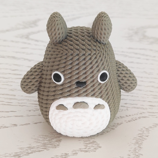 3D打印可爱龙猫手办模型微景观摆件仿真动物玩具玩偶公仔宫崎骏