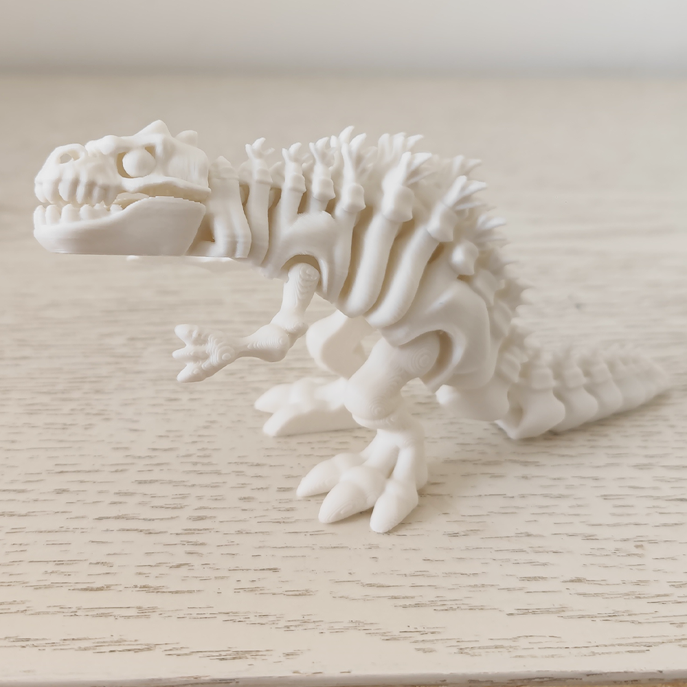 3D打印哥斯拉怪兽骨骼关节可活动仿真动物玩具骷髅模型手办摆件