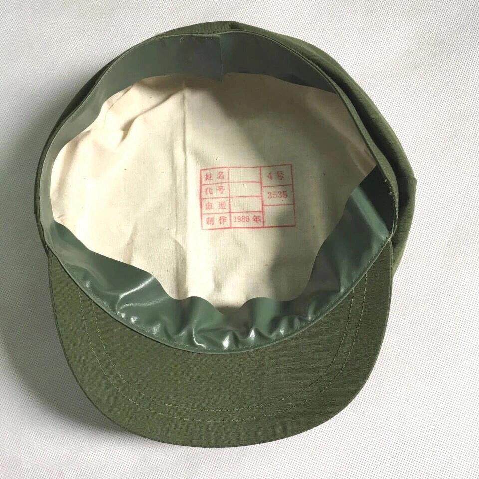 包邮65式军绿解放帽 军迷帽 五角星帽 芳华演出平顶帽 收藏纪念帽