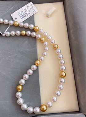 日本香港作品金珠小尺寸极光项链