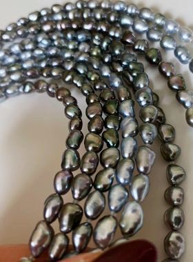 大溪地野生渐变珍珠项链