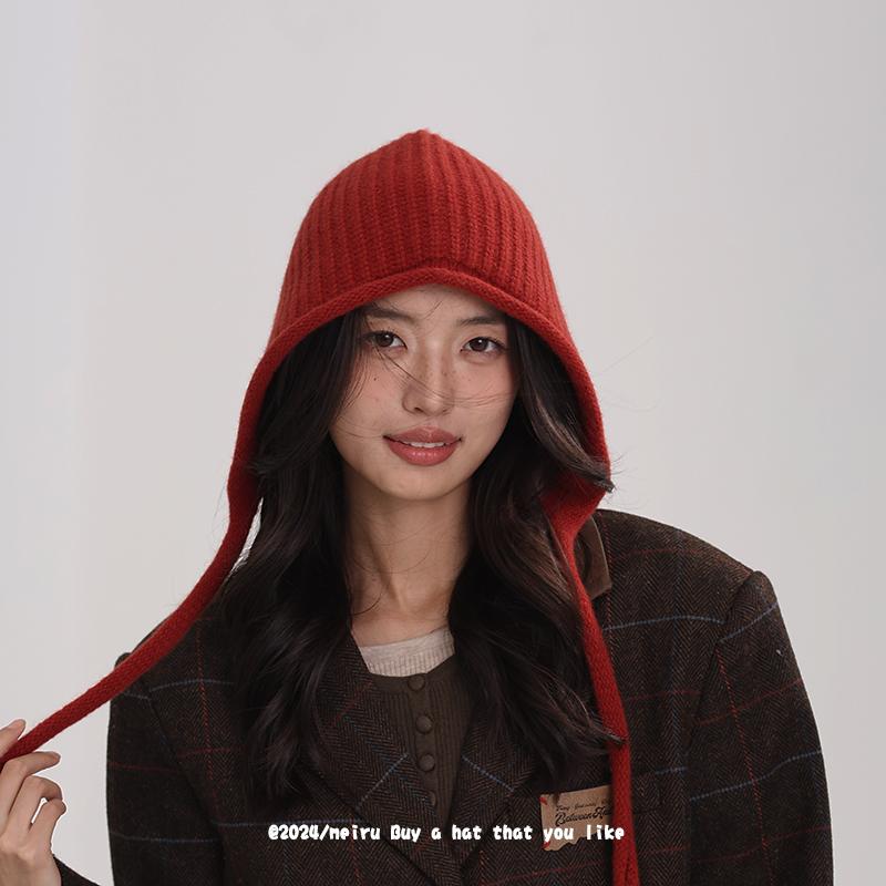 玫茹100%羊毛加厚保暖帽子