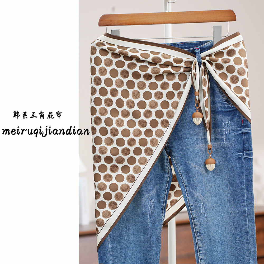韩版2026新款三角巾叠穿屁帘女配牛仔裤腰带丝巾女辣妹半身裙围裙,服饰配件/皮带/帽子/围巾,围巾/丝巾/披肩,淘宝优惠券,粉丝福利购,淘宝优惠卷
