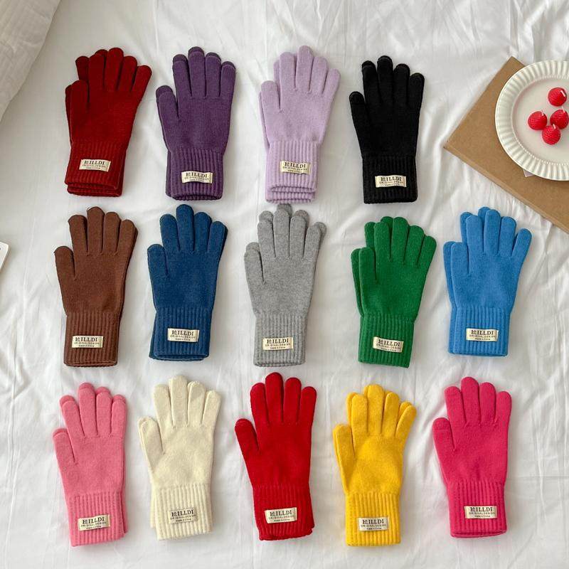韩系软糯可触屏羊毛混纺手套女冬季保暖毛线针织骑行防寒手套百搭,服饰配件/皮带/帽子/围巾,手套,淘宝优惠券,粉丝福利购,淘宝优惠卷