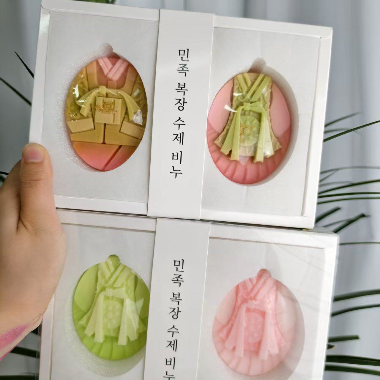 新款朝鲜族精油皂延边旅游必买礼物洗脸洗澡民俗韩服可爱香皂香薰