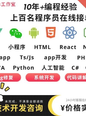 Java、Python、C语音、GO、C#疑难bug可快速远程查找问题并协助解