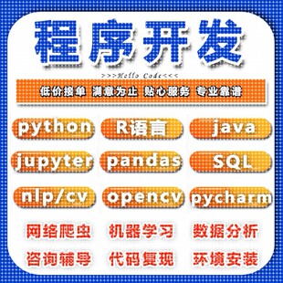 jupyter代做python数据分析sql库pycharm算法r语言cv机器学习辅导