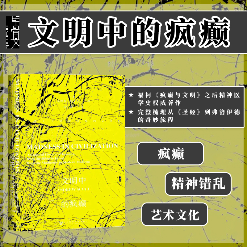 文明中的疯癫一部关于精神错乱的文化史甲骨文丛书安德鲁斯卡尔社会科学文献出版社官方正版精神医学史福柯疯癫与文明热销 B-封面