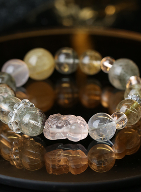 灵机生活馆金粉幽蓝多宝手链