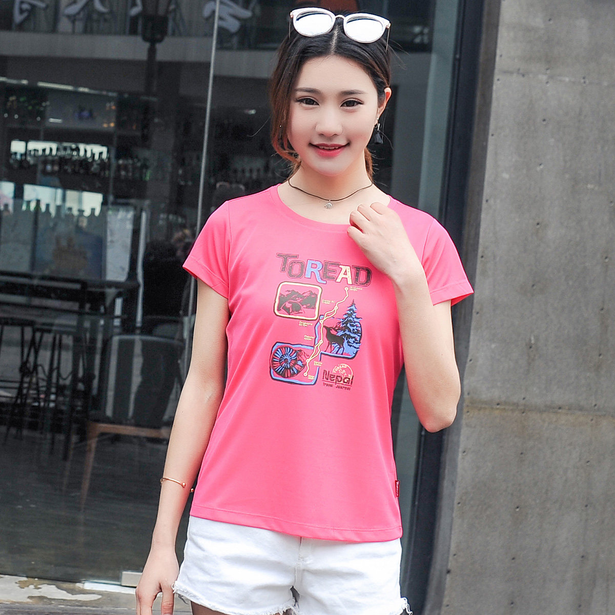 探路者短袖女 TOREAD春夏户外吸湿透气速干短袖圆领T恤TW6065L17在类目 户外/登山/野营/旅行用品, 户外服装, 速干衣裤, 速干T恤中 - 来自Buy2taobao.com提供专业的淘宝代购服务