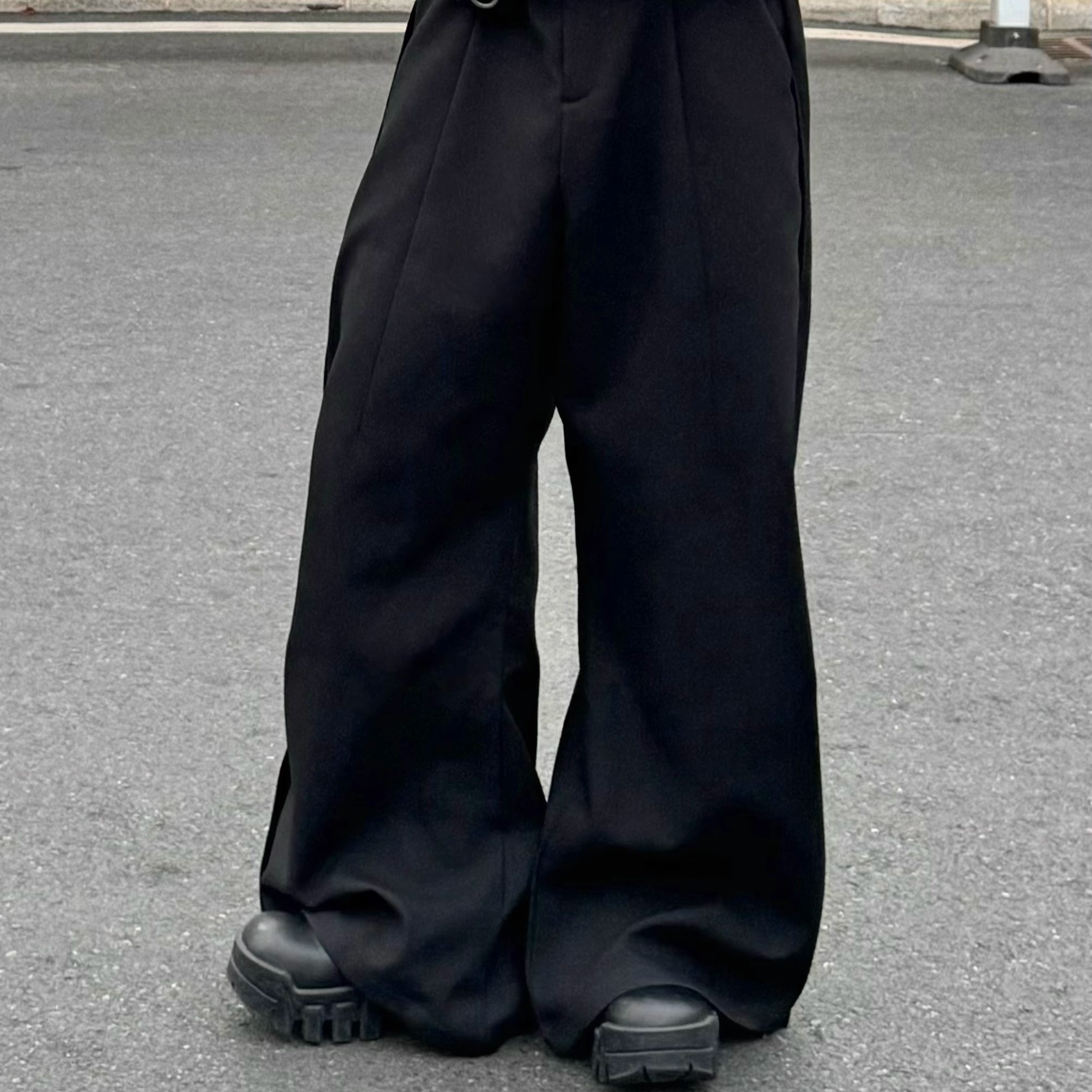 KidThe1One弯刀西裤宽松