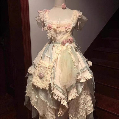 洛丽塔花神流浪少女JSK连衣裙重工花神意想 Lolita裙连衣公主裙