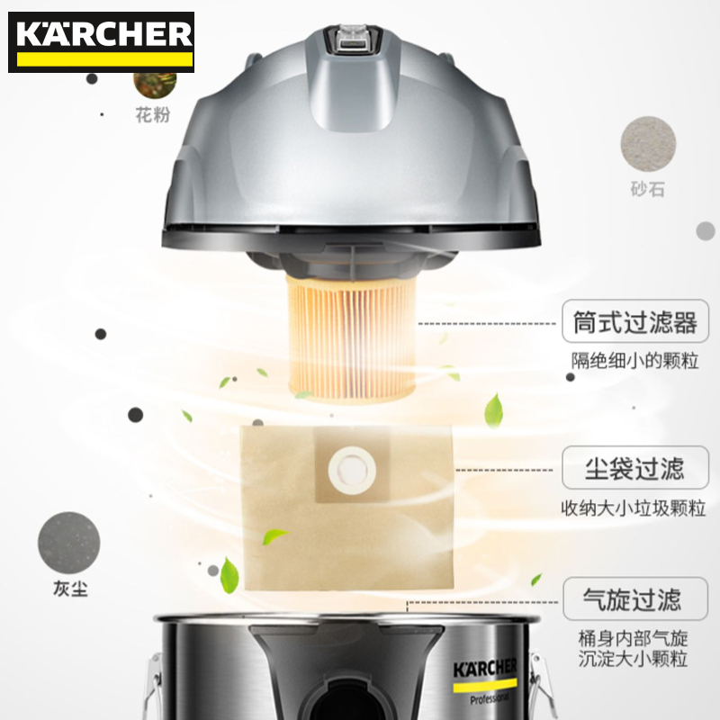 适配凯驰吸尘器配件吸扒扁嘴滤网