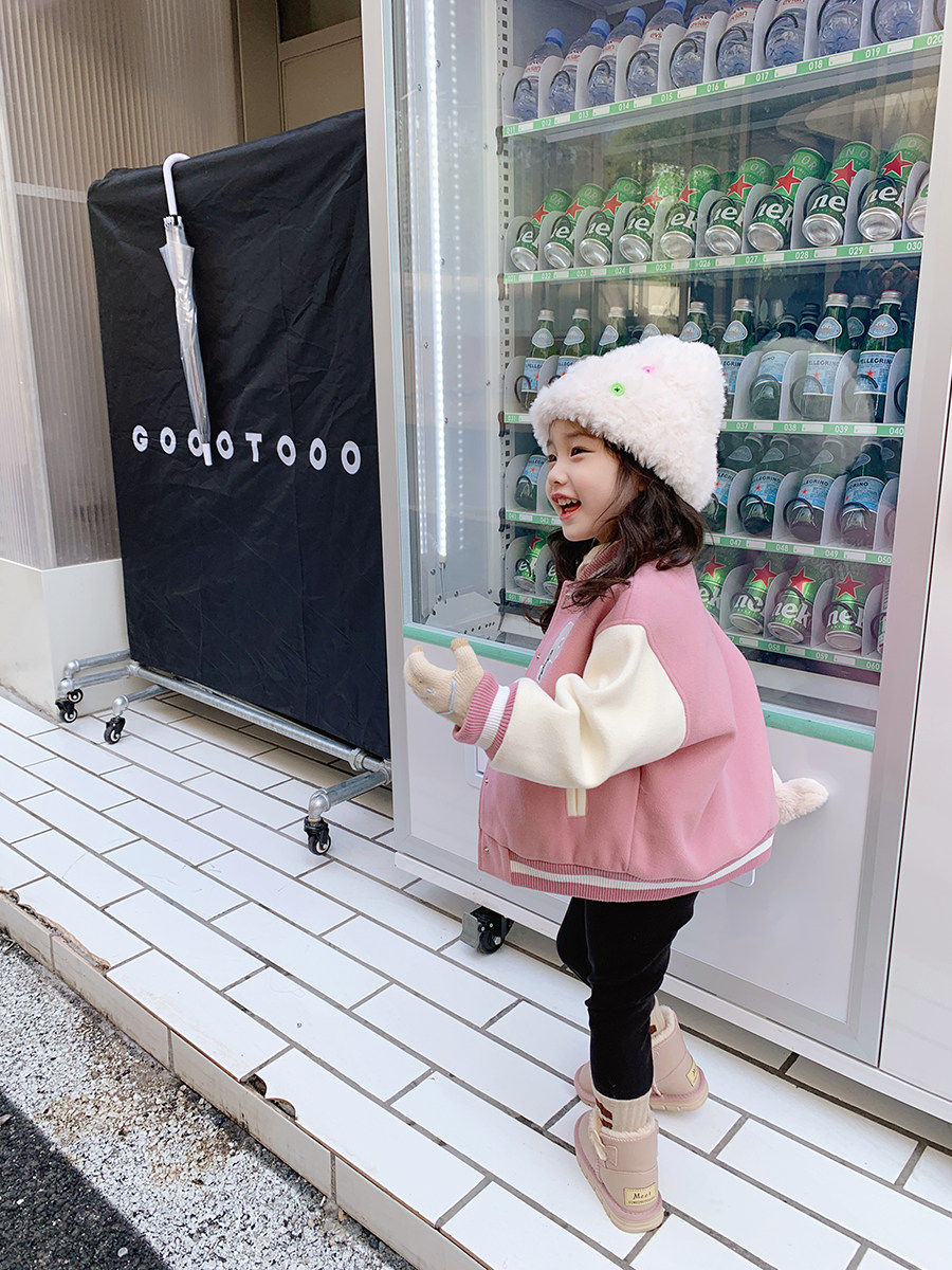 [반짝이 재고 있음] 겨울 베이비 재킷 아동 야구 유니폼 2022 새로운 스타일 가을 겨울 탑과 재킷