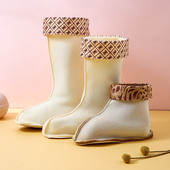 套女中高筒内胆低筒高帮棉套加绒套水鞋 冬季 保暖雨鞋 内里内衬袜套