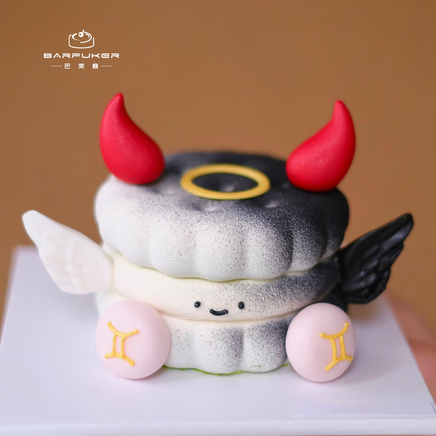 双子座星座小蛋糕个性创意emoji慕斯下午茶生日蛋糕北京同城配送