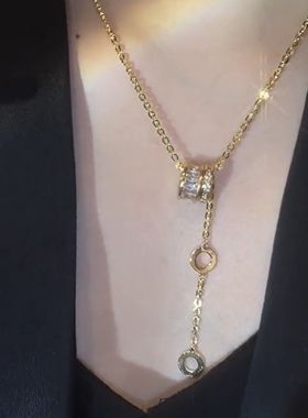 高级感个性小蛮腰项链女