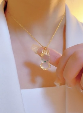 小众设计小兔子项链女气质