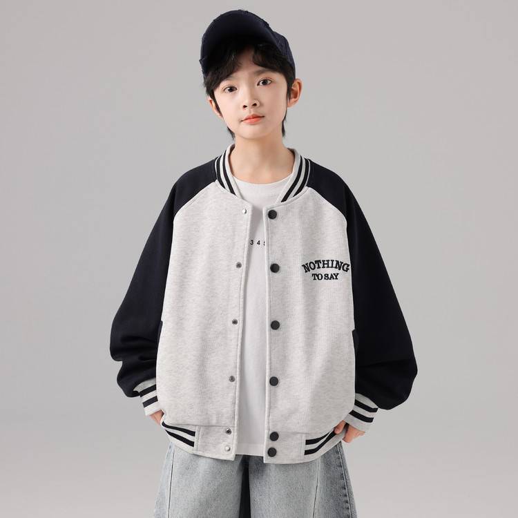 专柜品牌男童春秋款运动棒球服外套2026新款秋季中大童儿童男孩秋