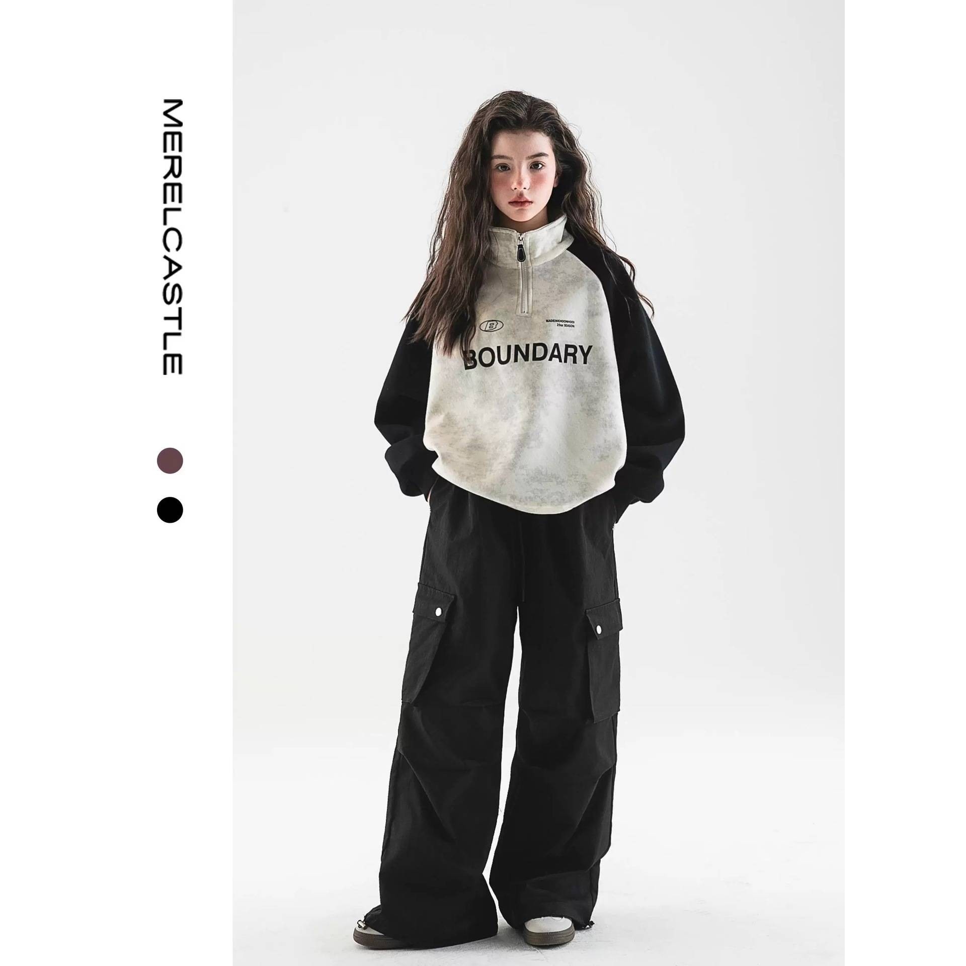 专柜品牌女童加绒卫衣套装2025新款儿童女孩超好看秋冬大童加厚一