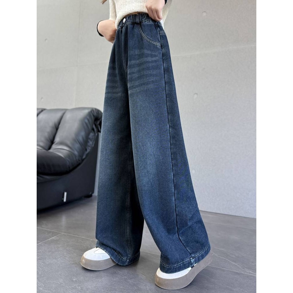 专柜品牌女童加绒裤子秋冬外穿2025新款冬装中大童冬季儿童直筒牛,童装/婴儿装/亲子装,儿童牛仔裤,淘宝优惠券,粉丝福利购,淘宝优惠卷