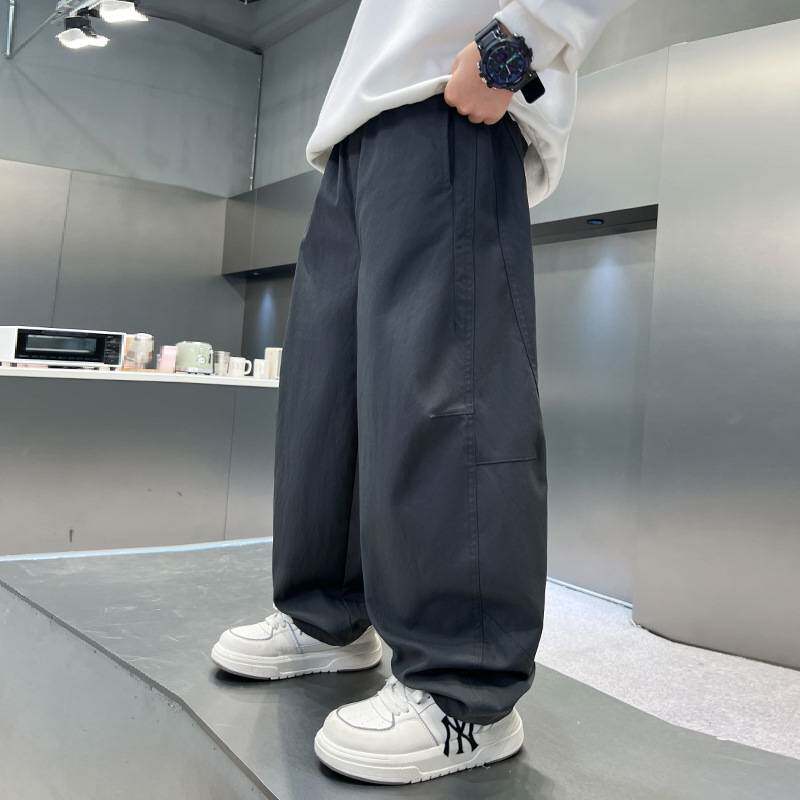专柜品牌男童休闲裤春秋2026新款大童男孩初中生直筒宽松长裤秋季