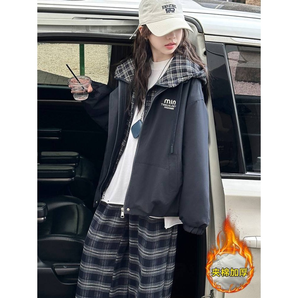 专柜品牌女童冬装外套加厚2025新款儿童时髦夹克上衣加棉假两件连,童装/婴儿装/亲子装,儿童冲锋衣,淘宝优惠券,粉丝福利购,淘宝优惠卷