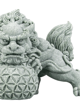 中式神兽狴犴桌面家居装饰品摆件客厅办公室招财玄关青纱石工艺品