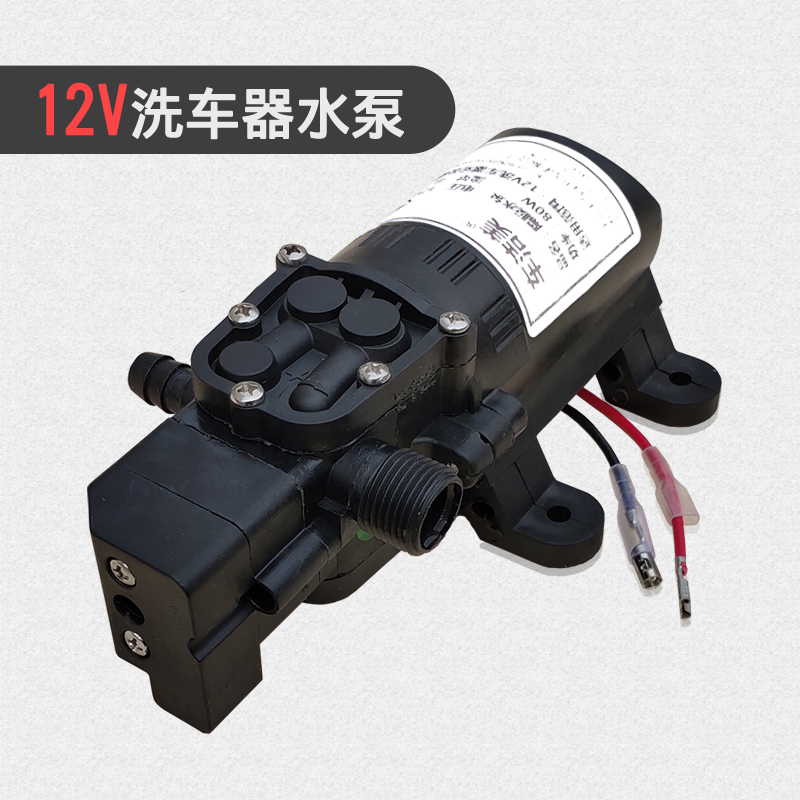 車潔美洗車器配件 水泵12V隔膜水泵單泵雙泵12伏洗車機(jī)水泵配件