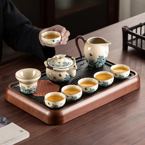 汝窑功夫茶具套装家用喝茶泡茶器