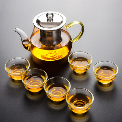 透明玻璃现代耐热茶具套装