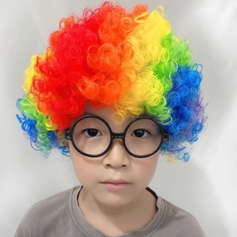 男士短发搞笑小丑头套假发