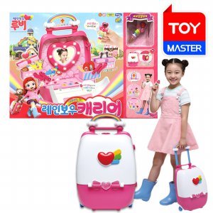 Xiao Ling toys imported from Korea Kelly and friends music dressing table girls toys simulation trolley makeup box
