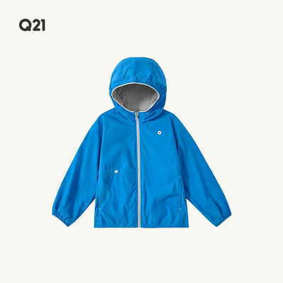 Q21米粒绒儿童外套秋季防风防小雨男女童轻量防静电抓绒连帽上衣 — 3