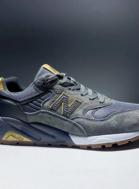 外贸尾货秋冬真皮运动休闲男鞋撤柜N580百搭复古慢跑鞋保暖跑步鞋